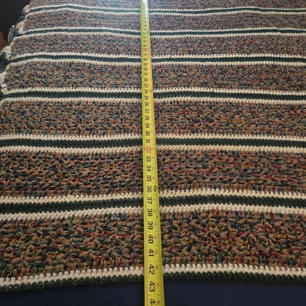 Handmade crochet striped